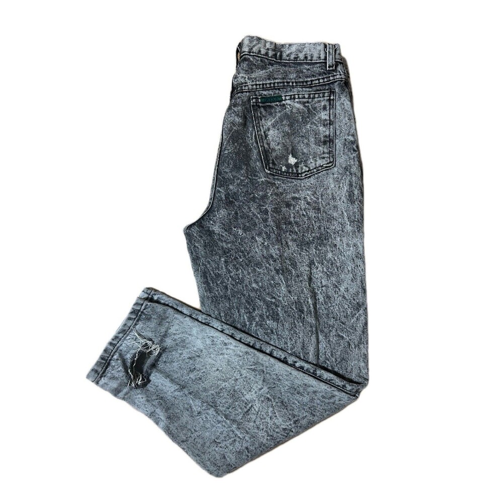 Sasson vintage Cotton High Rise Women’s Straight Leg denim jeans Acid Wash Gray